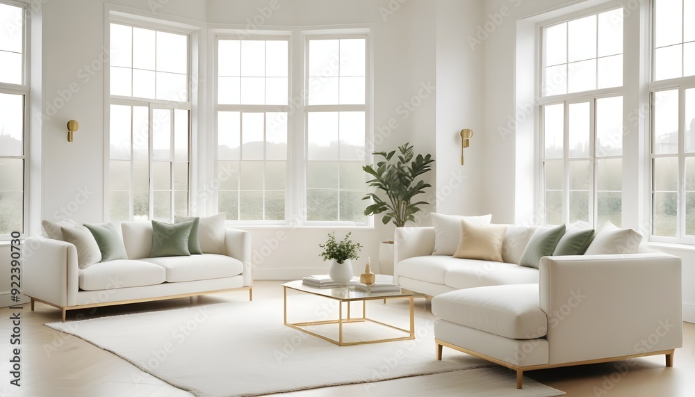 Photo interior modern design room 3d illustration