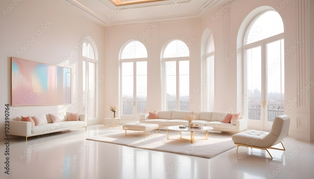 Photo interior modern design room 3d illustration Photo interior modern design room 3d illustration