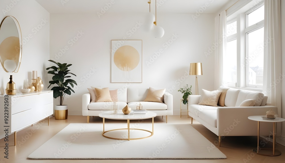 Photo interior modern design room 3d illustration Photo interior modern design room 3d illustration