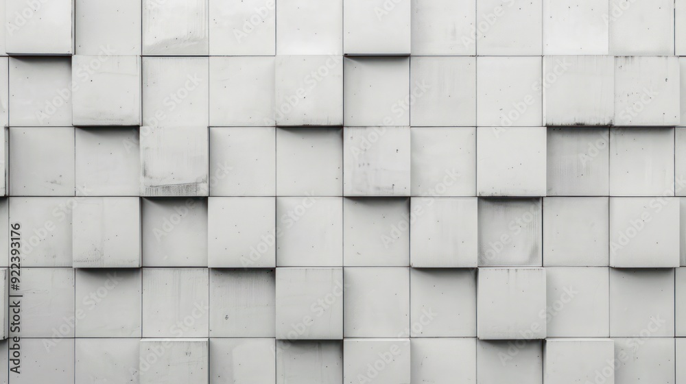 Geometric White Wall Texture