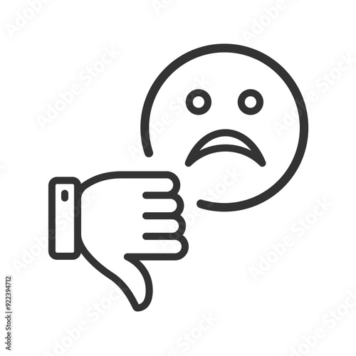 Dissatisfied, Unsatisfied customer concept sign