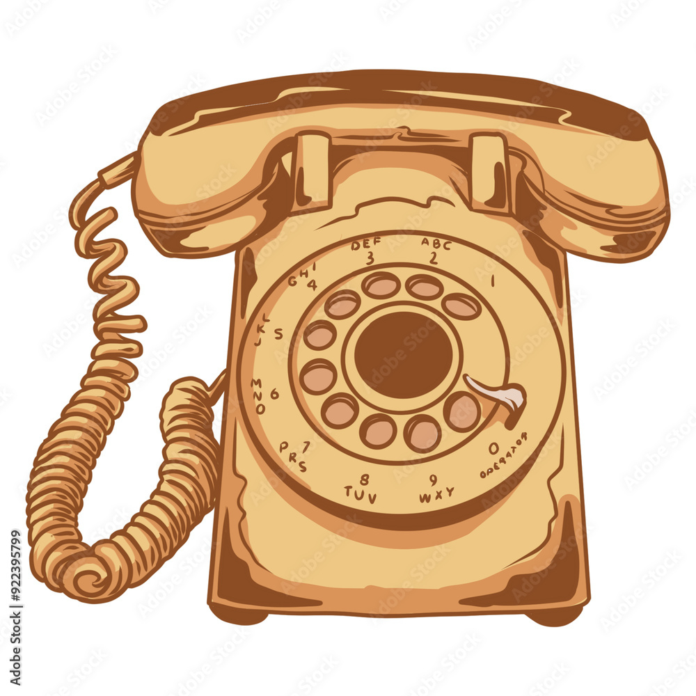 retro telephone isolated on white retro telephone isolated on white