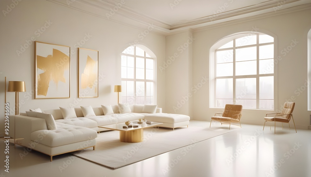 Photo interior modern design room 3d illustration Photo interior modern design room 3d illustration