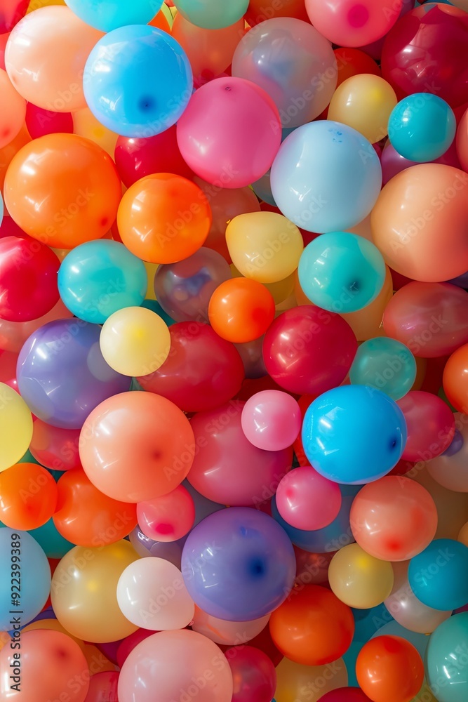 A vibrant and colorful background of many balloons in different colors, like red, orange, yellow, blue, green, purple, and pink. A vibrant and colorful background of many balloons in different colors, like red, orange, yellow, blue, green, purple, and pink.
