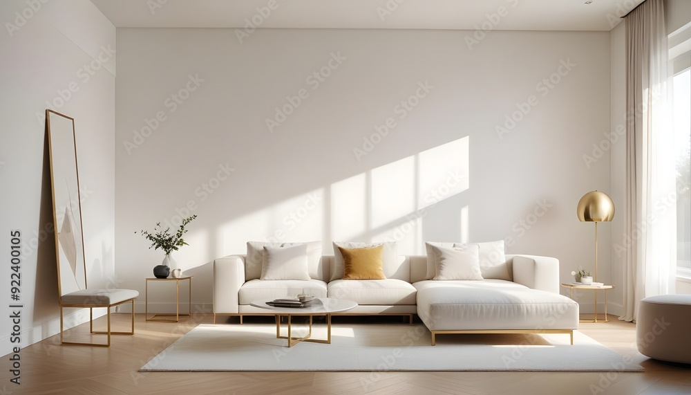 Photo interior modern design room 3d illustration Photo interior modern design room 3d illustration