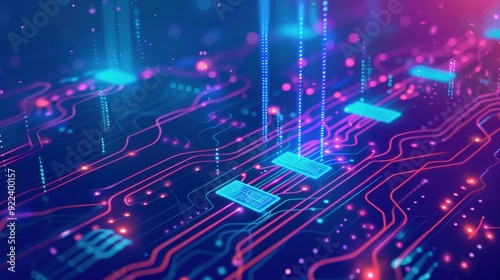 Wallpaper Mural Autonomous organization overview with blockchain integration, self-governing and efficient. Torontodigital.ca