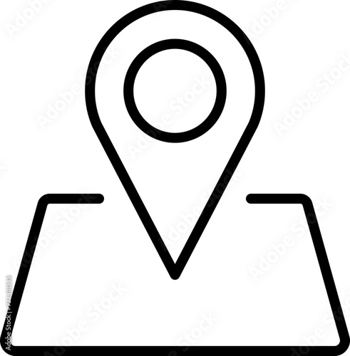 Pointer icon. Location sign. Linear icon.