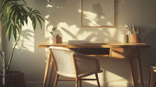 a portrait photo, focusing on living room and traditional spaces in Japandi-style homes, capturing the essence of traditional architecture. Japanese and Scandinavian