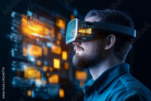 Exploring the Future Engaging Augmented Reality Displays and Dynamic Digital Visuals in a CuttingEdge Tech Environment