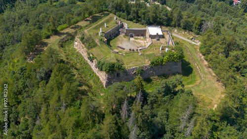 Srebrna Góra Fortress, aerial view