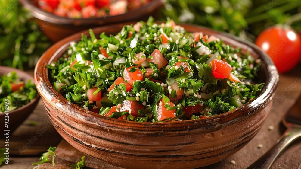 Classic Tabouli Salad with Fresh Parsley, Tomato, and Bulgur Classic Tabouli Salad with Fresh Parsley, Tomato, and Bulgur