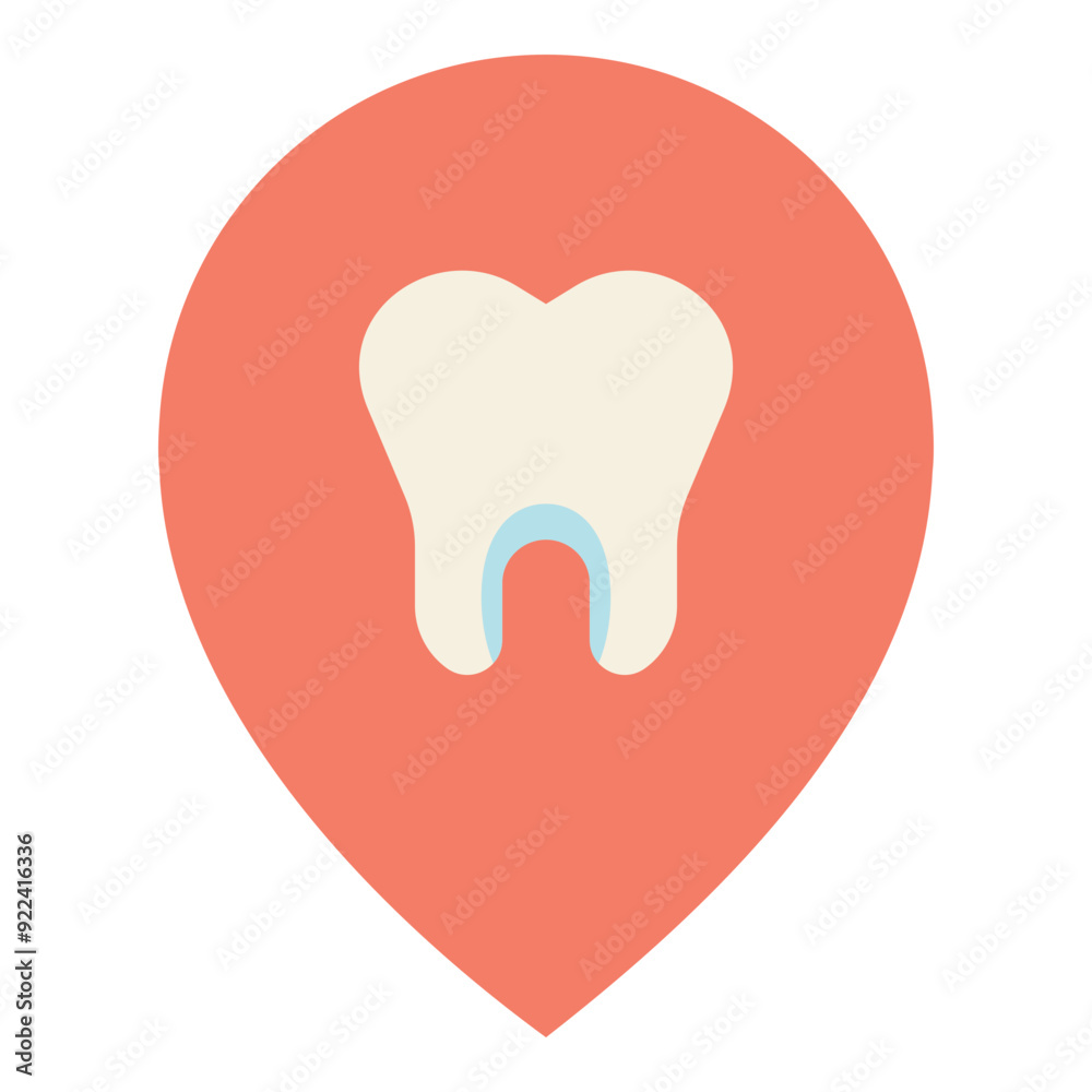 dental care clinic pin location flat icon dental care clinic pin location flat icon