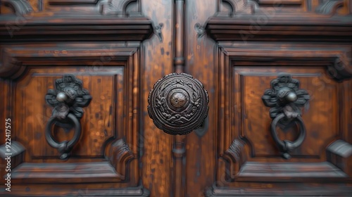 detail of an wooden door HD 8K wallpaper Stock Photographic Image  