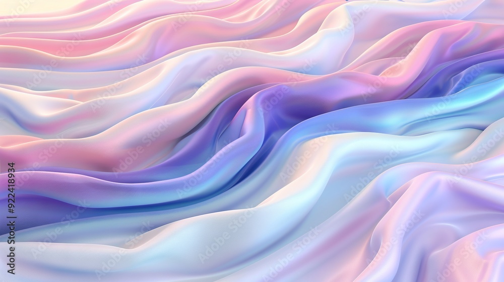  A light pink backdrop with waves of bluish-pink and white light