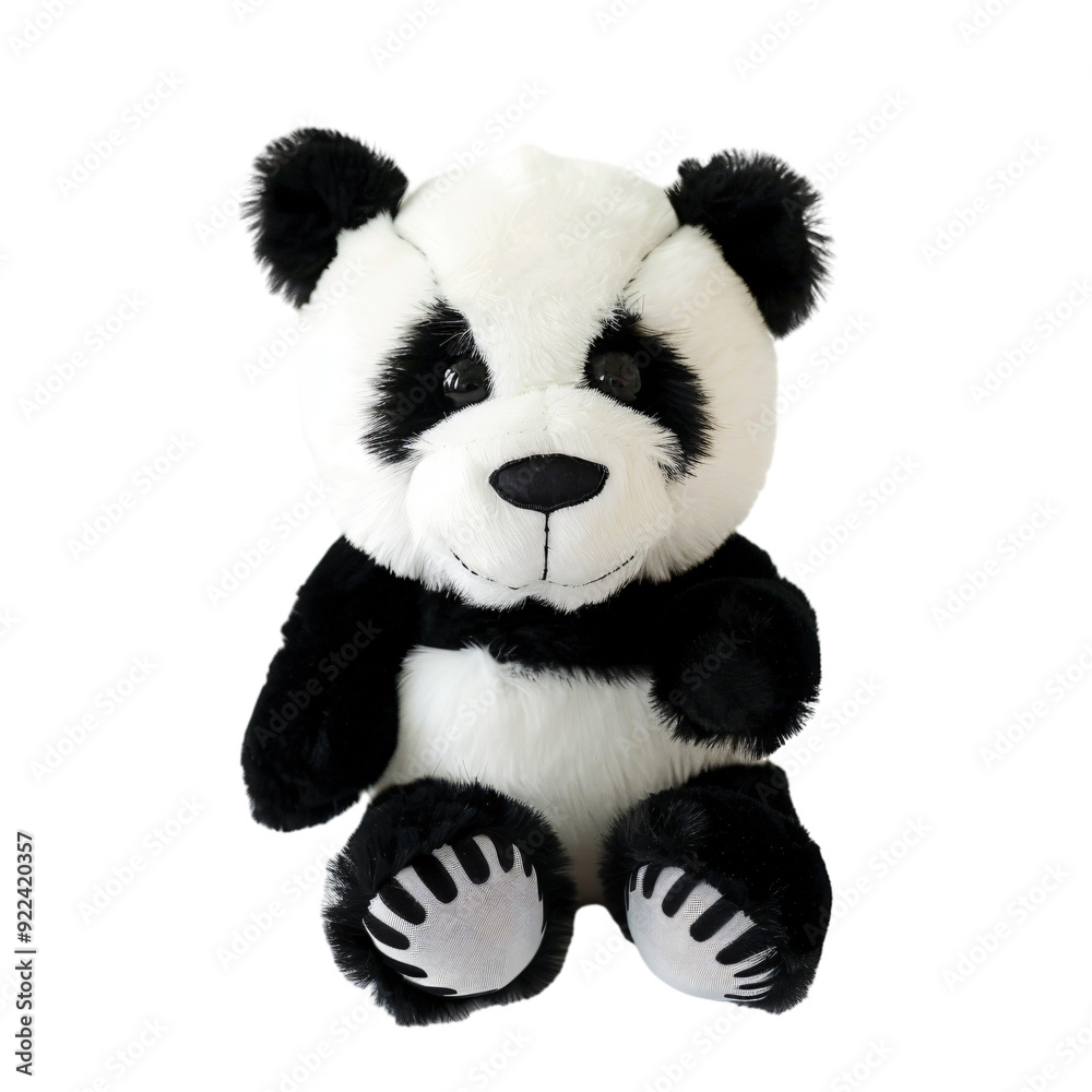 panda isolated on white panda isolated on white