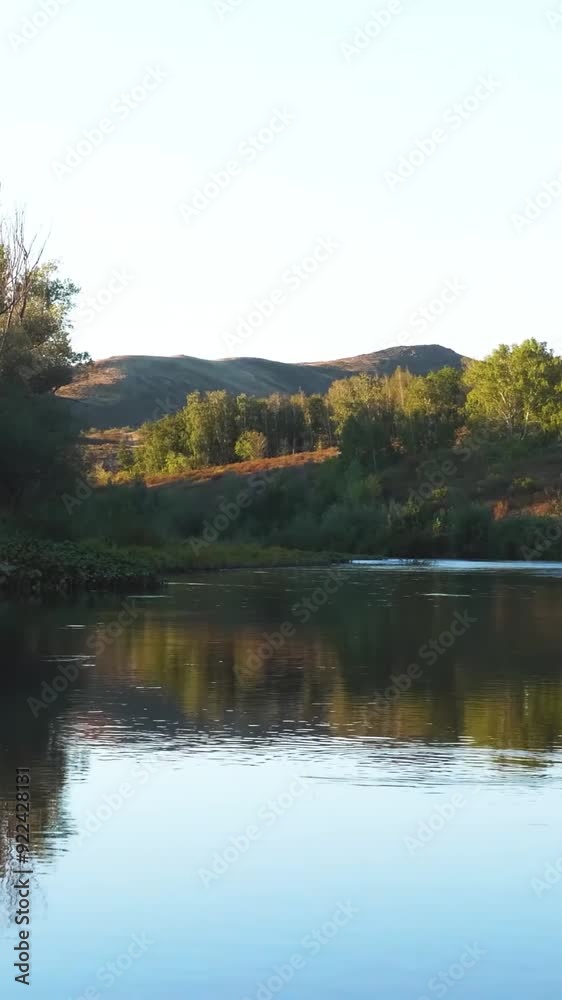 Fantastic view of rural area during summer