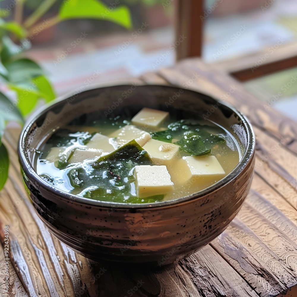 Refreshing Miso Soup with Tofu and Seaweed Refreshing Miso Soup with Tofu and Seaweed