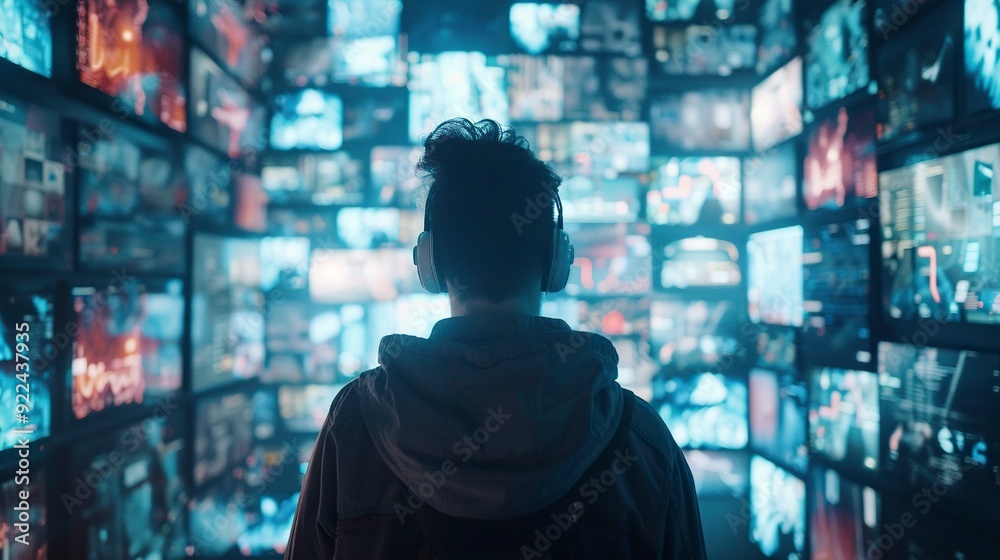 digital text content, audio content and video content merging into one another,generative ai
