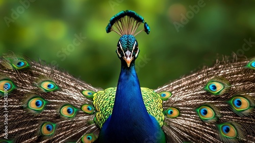 A wildlife image of a peacock displaying its feathers, symbolizing the success and visibility of a well-marketed business.