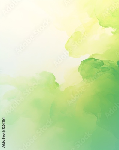  watercolor gentle gradients of green  photo