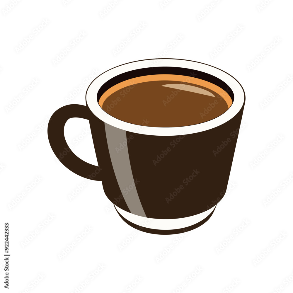 Obraz premium Coffee cup isolated vector template illustration