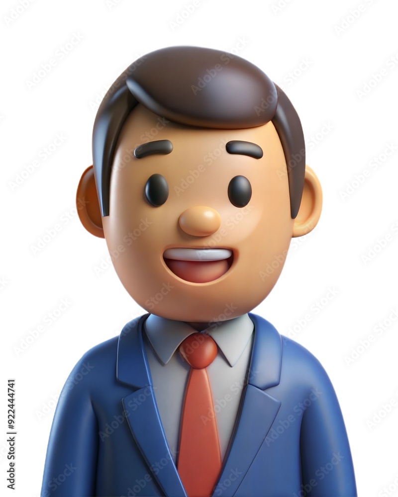 Plastic Style Business Man Mascot Wearing a Suit and Tie for Business Branding: Engaging and Colourful Character for Graphic Design and Unique Branding, Letterheads,Posters,Business Cards Plastic Style Business Man Mascot Wearing a Suit and Tie for Business Branding: Engaging and Colourful Character for Graphic Design and Unique Branding, Letterheads,Posters,Business Cards