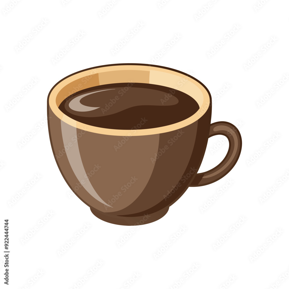 Coffee cup isolated vector template illustration