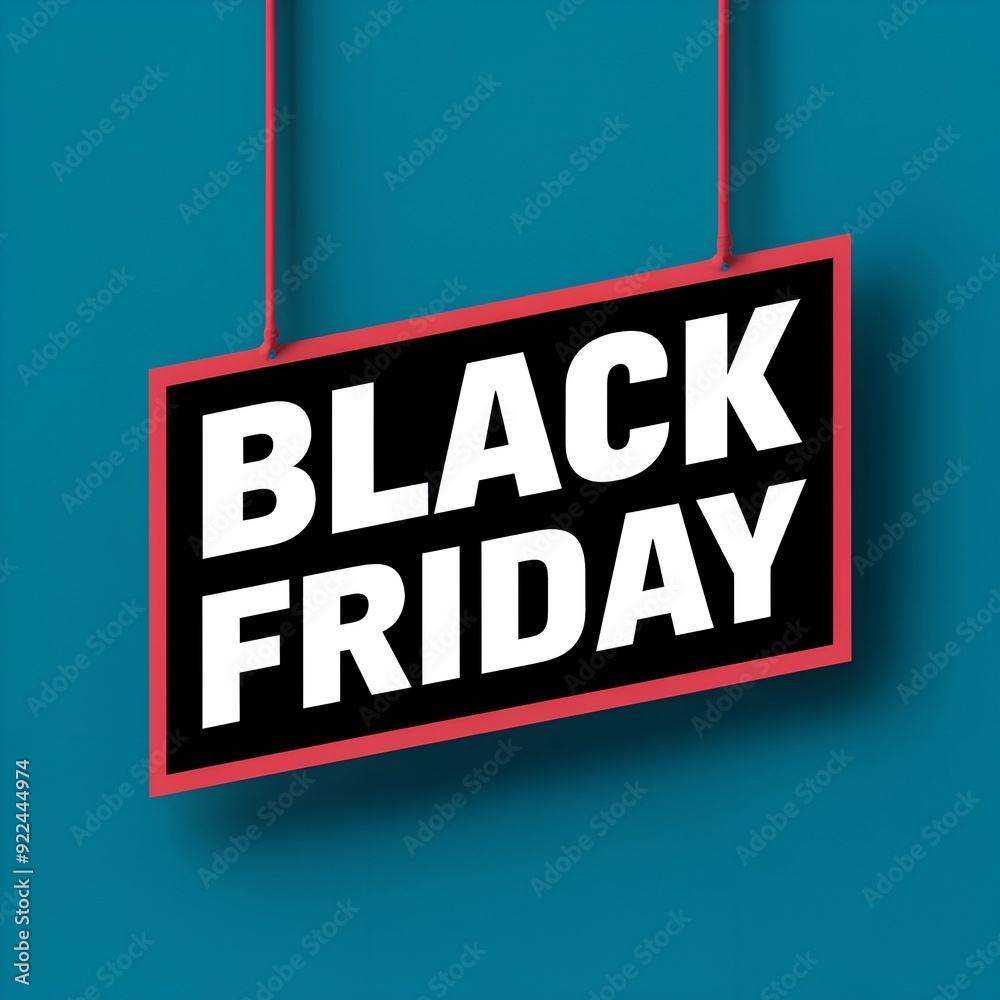 Fototapeta premium Happy Black Friday Discount celebration design, Ai generated
