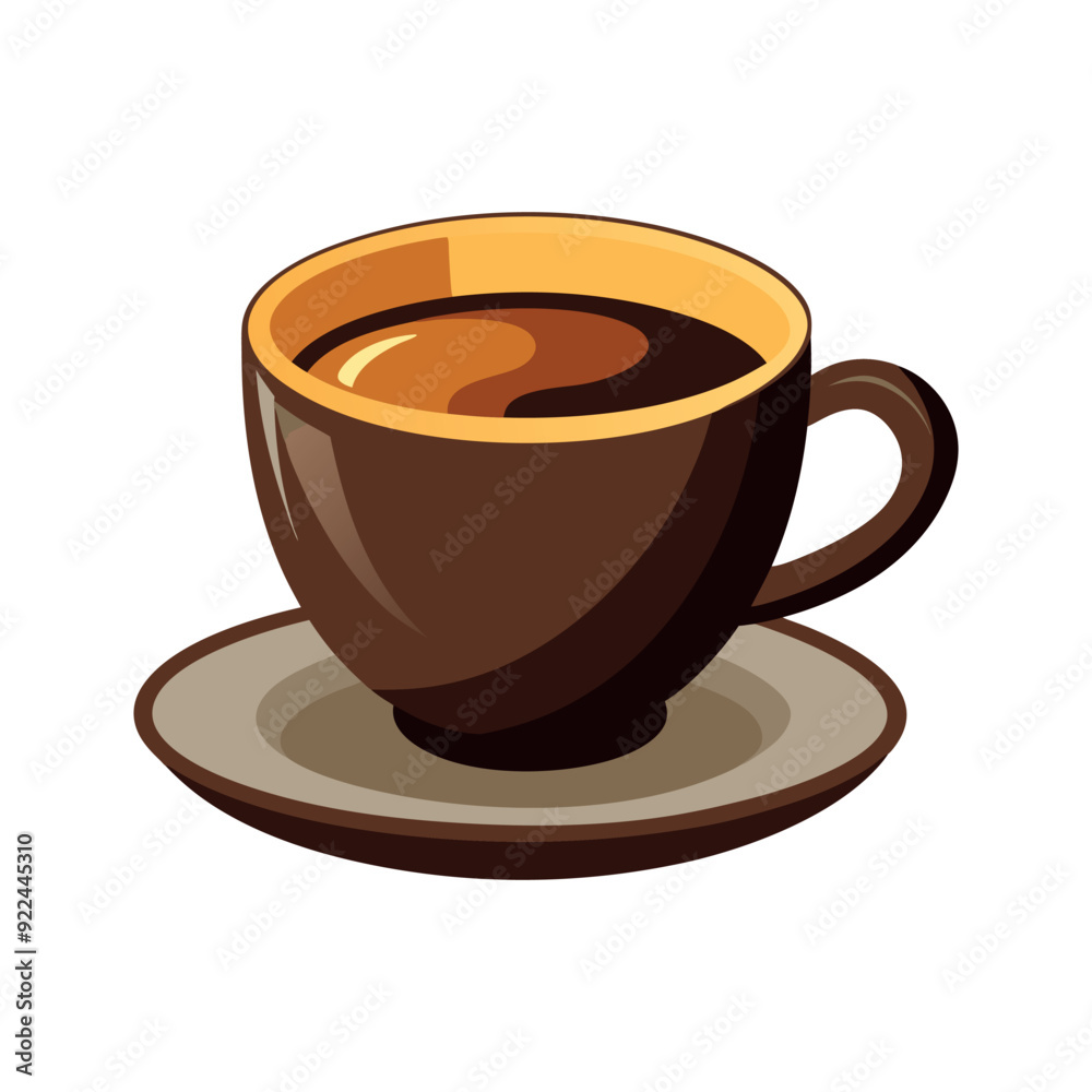 Obraz premium Coffee cup isolated vector template illustration
