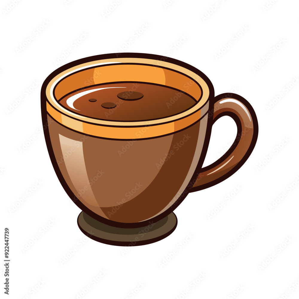 Obraz premium Coffee cup isolated vector template illustration