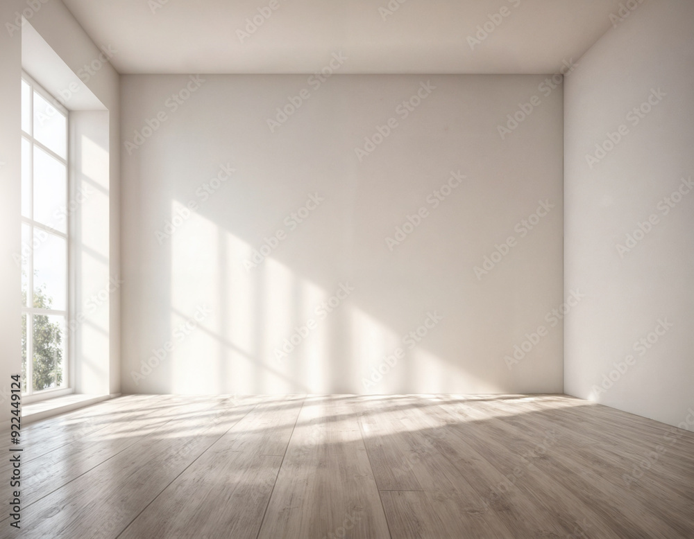 White studio abstract background for product presentation. Empty room with shadows Display product with blurred backdrop White studio abstract background for product presentation. Empty room with shadows Display product with blurred backdrop