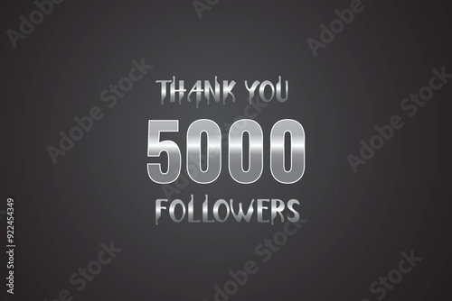 5000 OR 5k followers celebration. Thank you 5000   followers congratulation template banner. banner for social 5k friends and followers. celebrate subscribers and followers.
