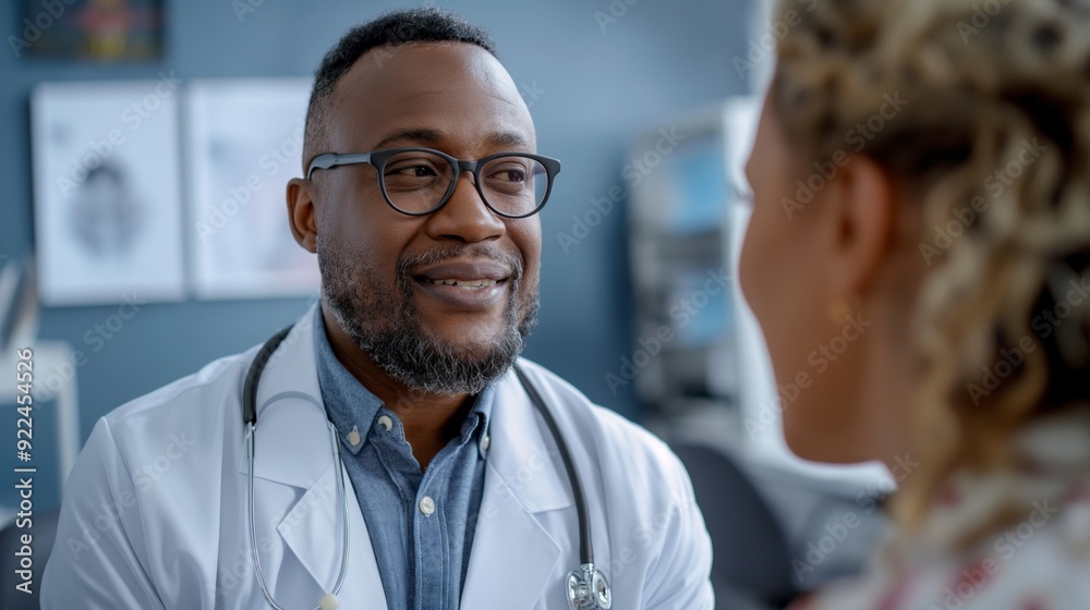 doctor examining a patient using advanced technology in a private clinic setting doctor examining a patient using advanced technology in a private clinic setting