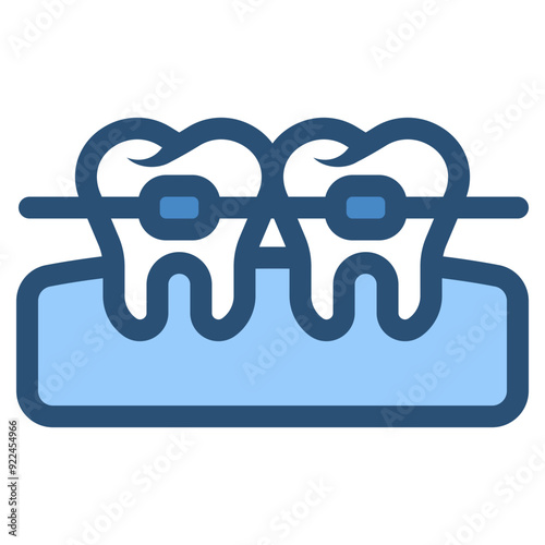 dental teeth braces icon