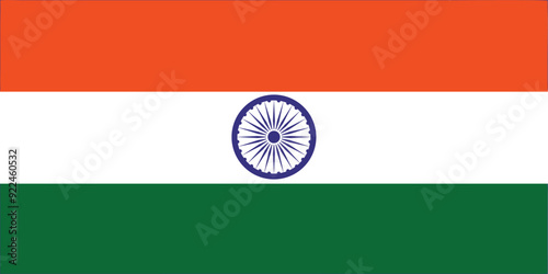 Adobe Illustrator Artwork. india flag in vector
