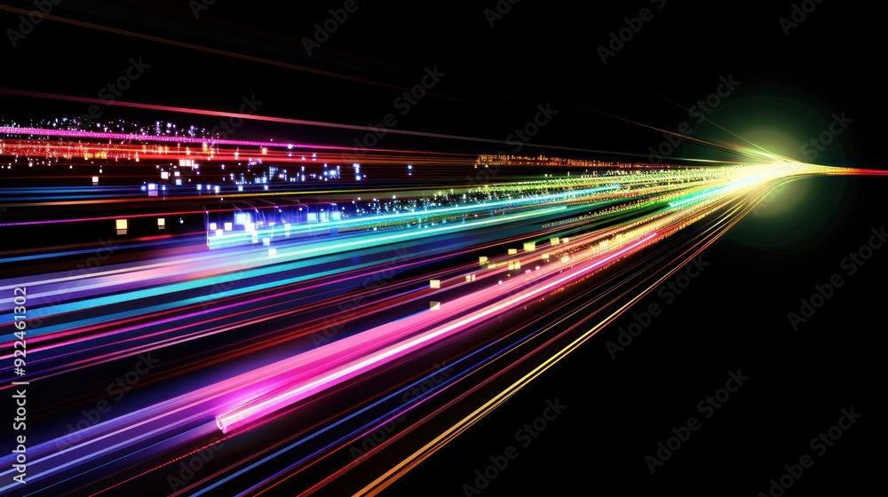 Abstract Light Trails