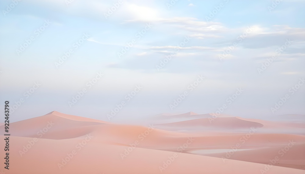 desert humps with pleasant blue hues of clouds with light fog desert humps with pleasant blue hues of clouds with light fog