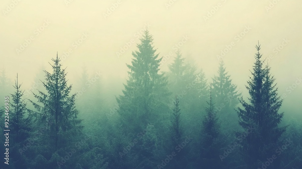 Misty Forest Landscape Misty Forest Landscape