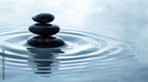 Zen Stones on Water