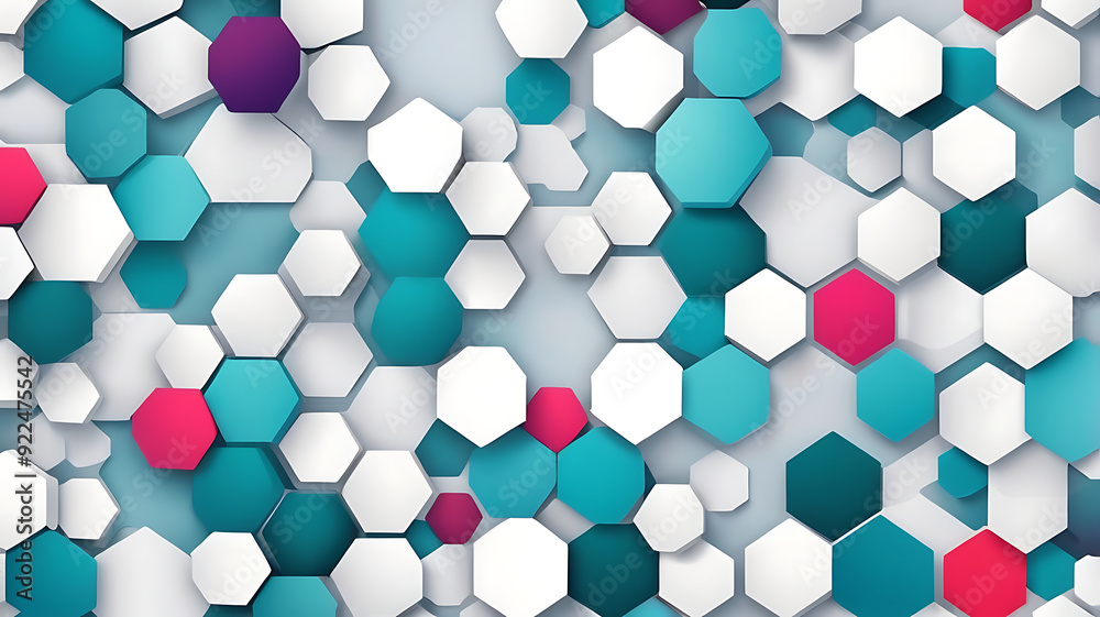 Hexagons pattern. Geometric abstract background with simple hexagonal elements. Medical, technology or science design Hexagons pattern. Geometric abstract background with simple hexagonal elements. Medical, technology or science design