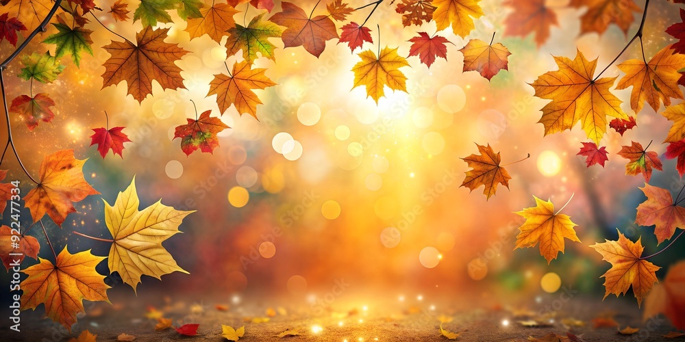 beautiful autumn background for cards with autumn berries and flowers beautiful autumn background for cards with autumn berries and flowers
