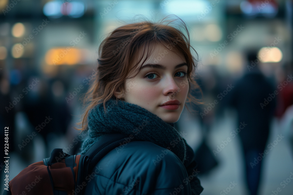 Portrait of woman with depth of field. Portrait of woman with depth of field.