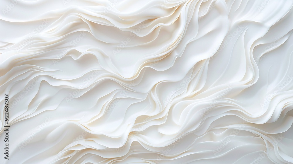 Close-up photo of white wall with wavy pattern at top and bottom Close-up photo of white wall with wavy pattern at top and bottom
