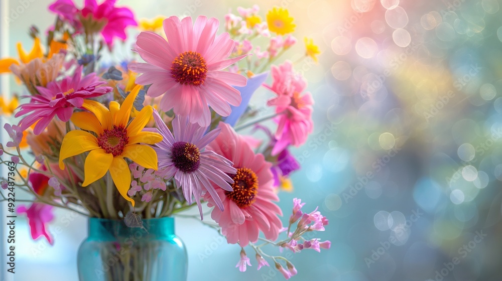 arrangement of fresh flowers in a vase arrangement of fresh flowers in a vase