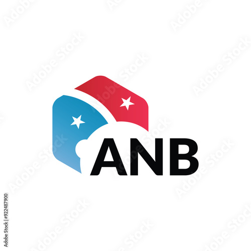 ANB letter logo design on white background. Creative modern ANB letter logo design. Vector design.