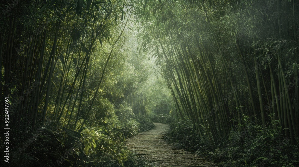 Mystical Bamboo Forest Path Mystical Bamboo Forest Path