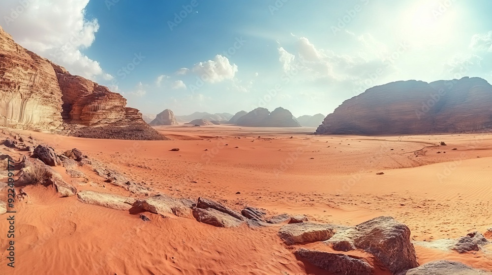 Fototapeta premium Serene Desert Landscape