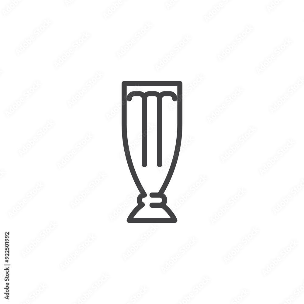 Milkshake Glass line icon Milkshake Glass line icon