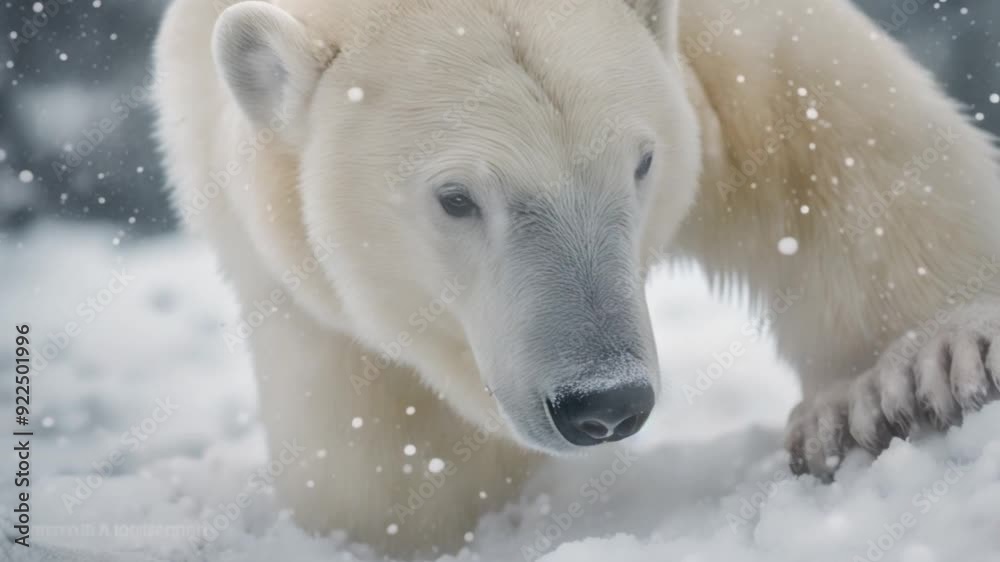 polar bears in deep snow polar bears in deep snow