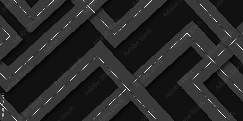 Black and gray vector futuristic tech glow and shinning line simple modern abstract background. Modern lines pattern futuristic technology concept banner for cover, poster, presentation. Black and gray vector futuristic tech glow and shinning line simple modern abstract background. Modern lines pattern futuristic technology concept banner for cover, poster, presentation.